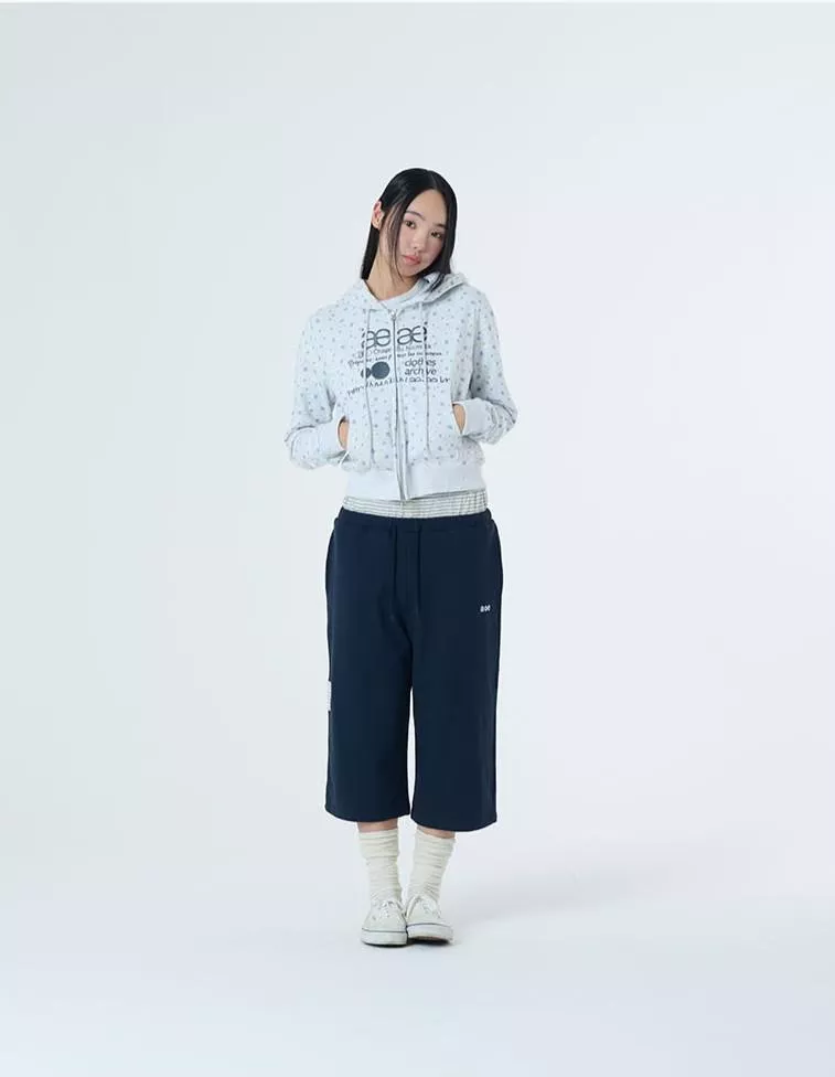 花朵圖案連帽外套