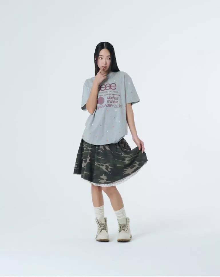 迷彩短裙