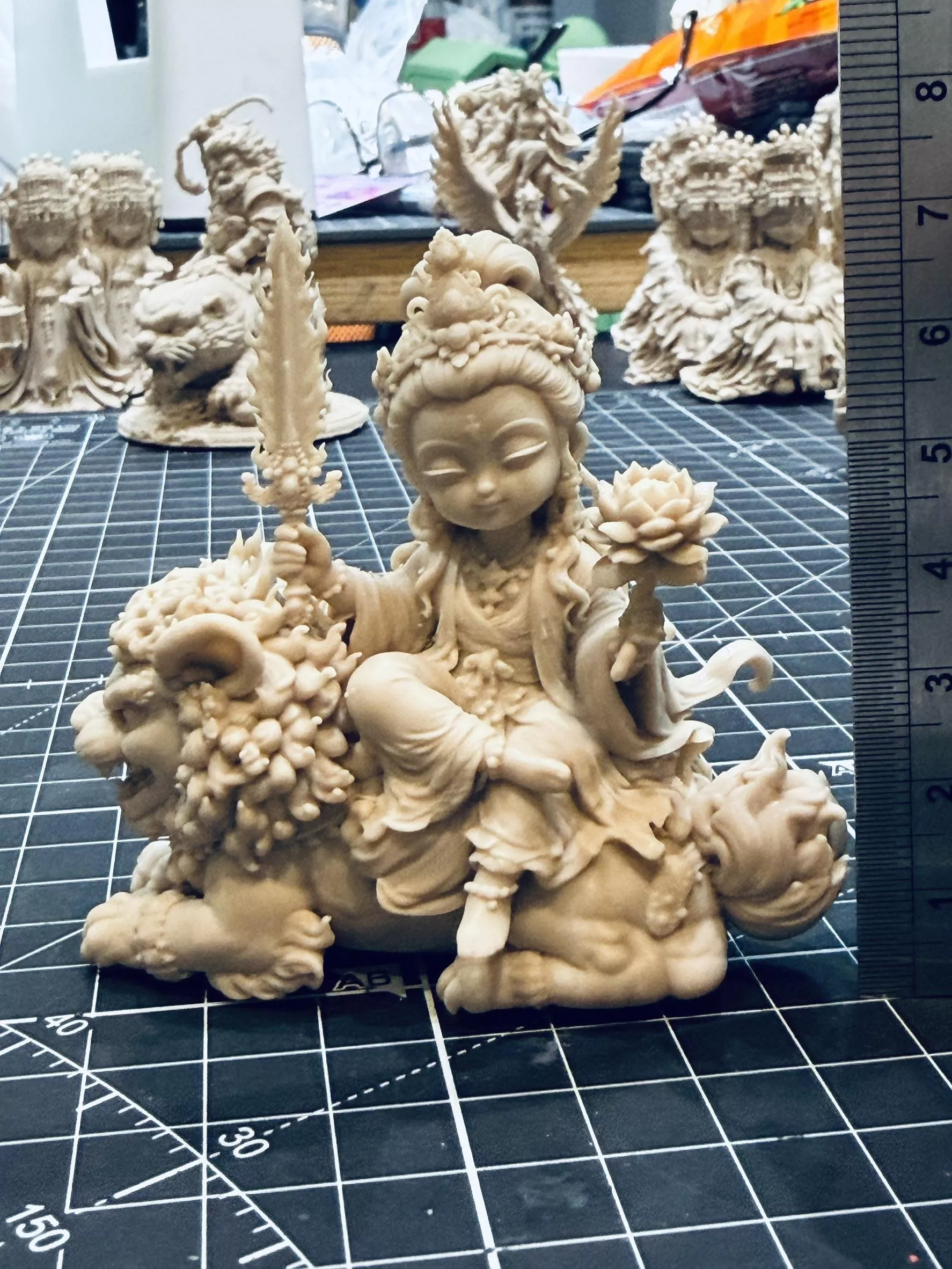 袖珍 文殊菩薩  7CM