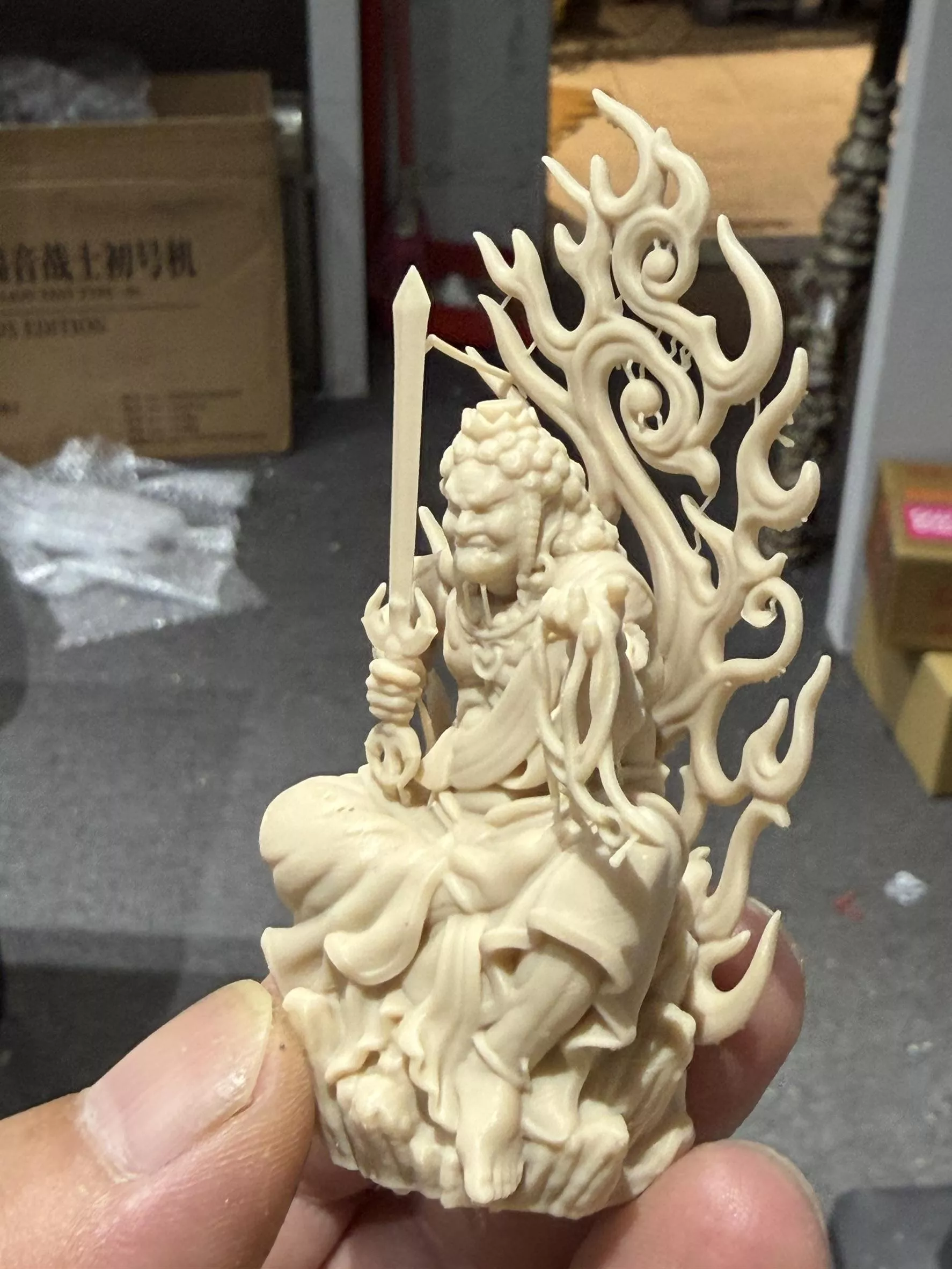 袖珍 不動明王  8CM