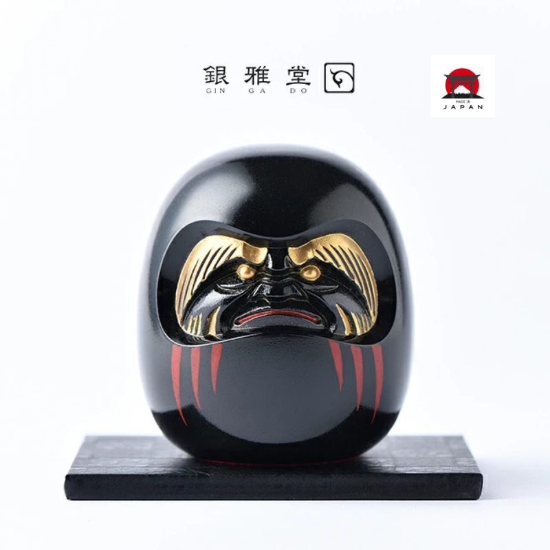 銀雅堂。手工蒔繪工藝達磨擺飾(黑達磨)