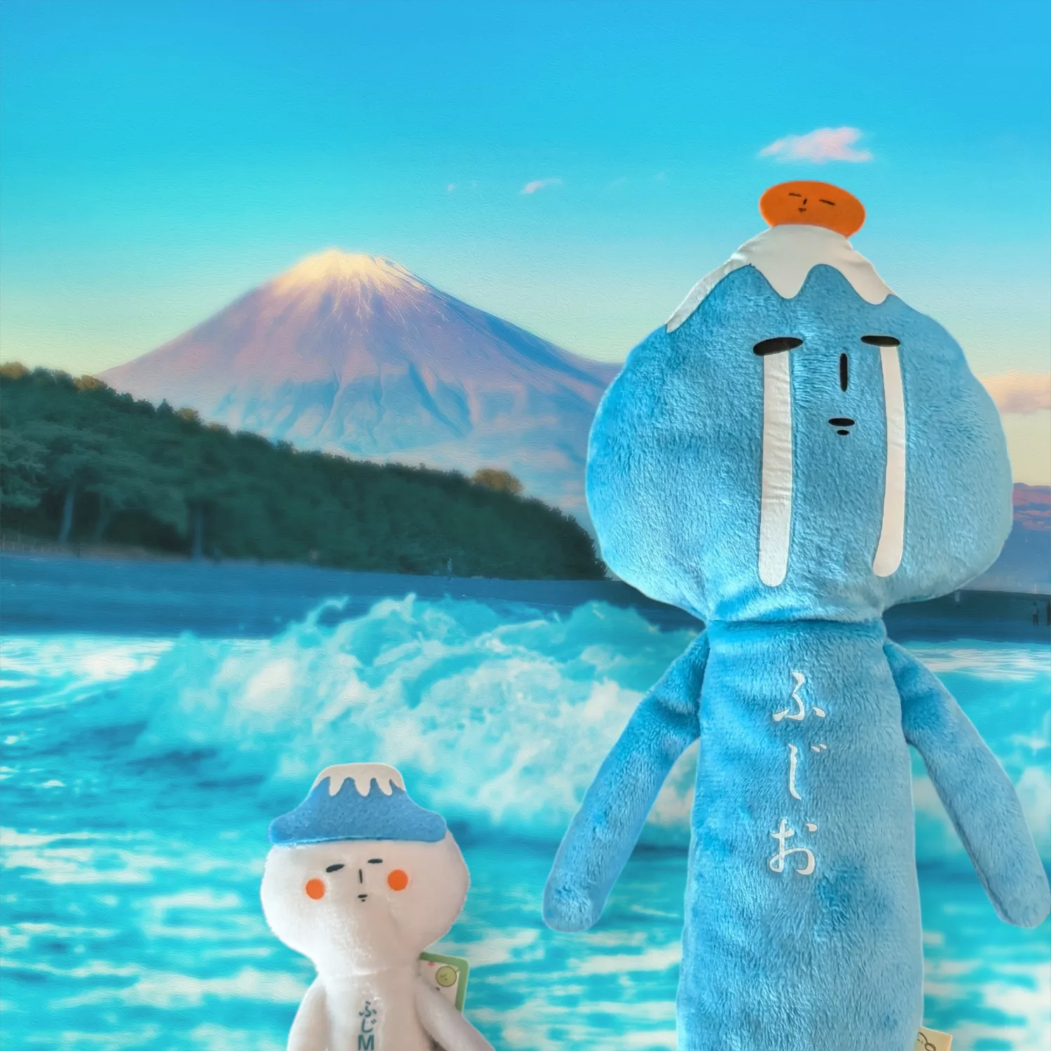 日本當地雪男｜富士山YUKIO ｜ 吊飾公仔｜富士山雪男(手腳有磁鐵)｜彩虹YUKIO