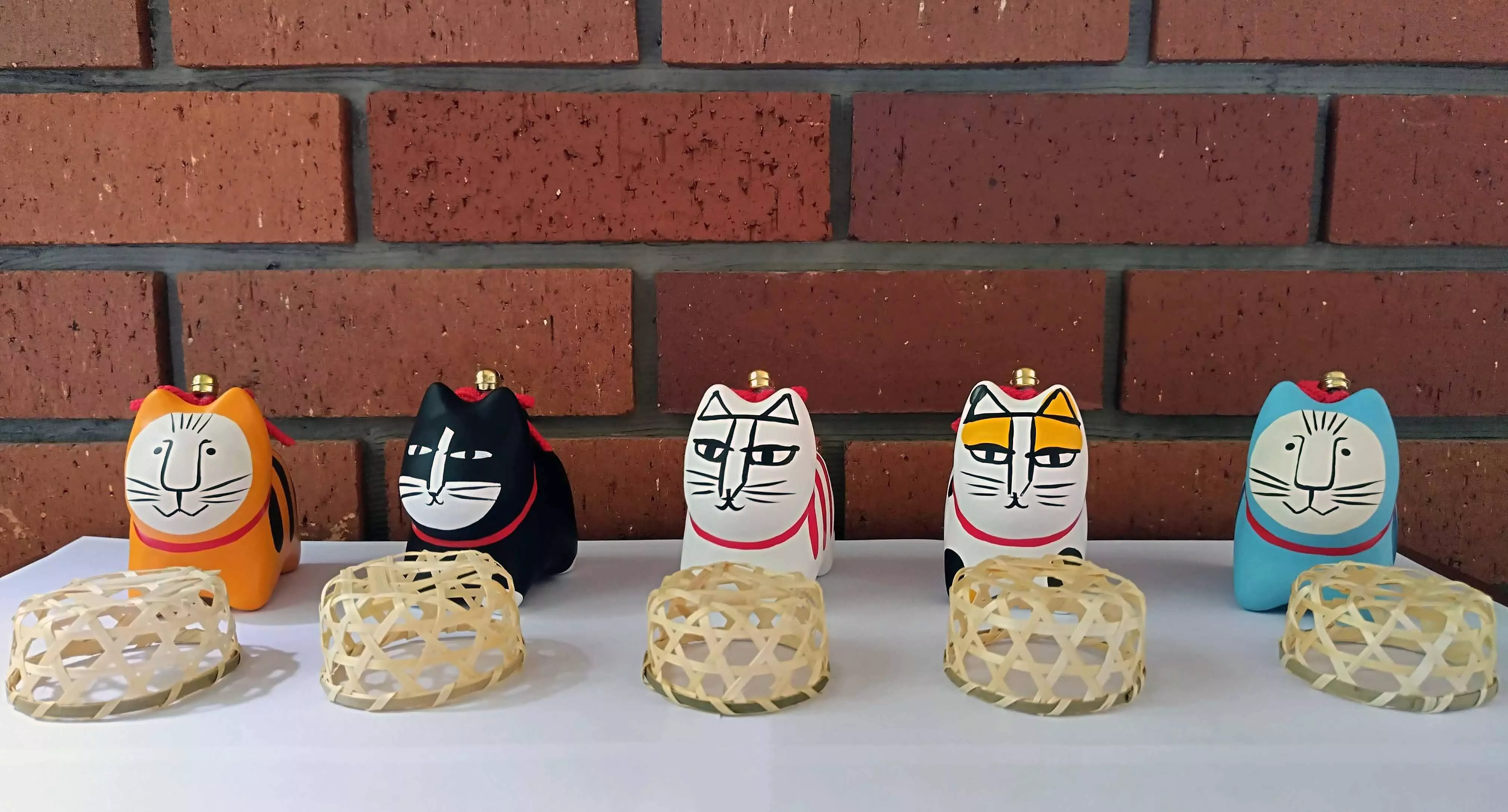 Lisa Larson × 會津張子｜麗莎拉森｜貓張子吊飾｜日本製職人手作｜日系生活小物｜療癒收藏