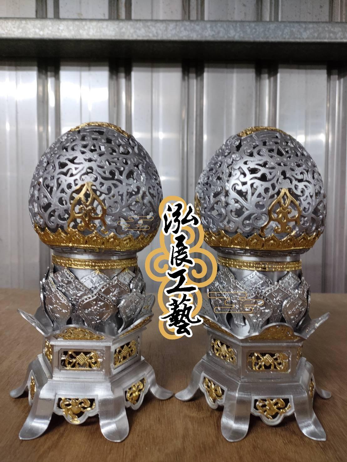 錫製蓮花燈