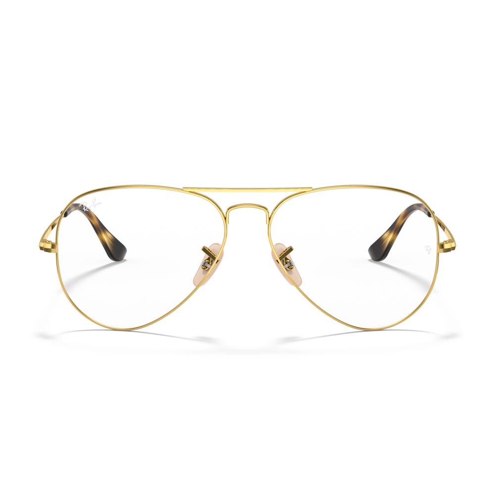 RayBan雷朋｜RX6489 - Aviator飛行員光學鏡框 金色雙槓
