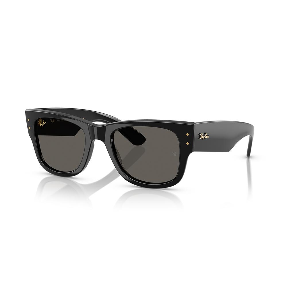 Ray Ban雷朋｜RB0840SF A$AP聯名款 膠框太陽眼鏡 黑色粗框 深黑色鏡片(6826J5)