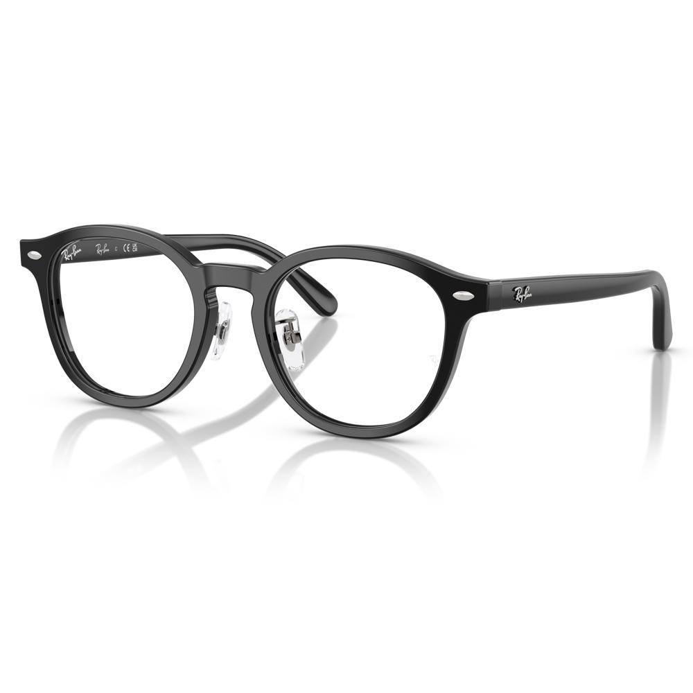 RayBan雷朋｜RX5443D圓形膠框光學眼鏡 復古鏡框(黑色2000)