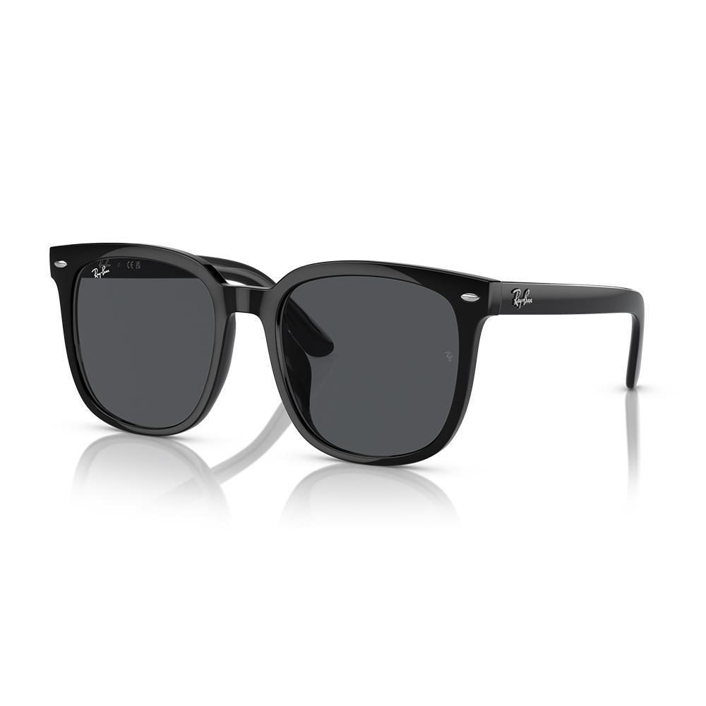 RayBan雷朋｜RB4401D方形黑色膠框墨鏡 深灰色大鏡片太陽眼鏡(601/87)