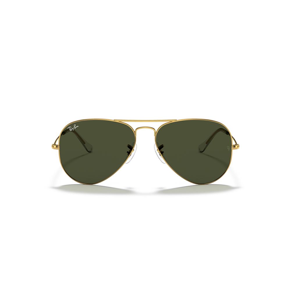 RayBan 雷朋飛行員RB3025太陽眼鏡 復古金色雙槓墨鏡 深綠色鏡片(L0205)