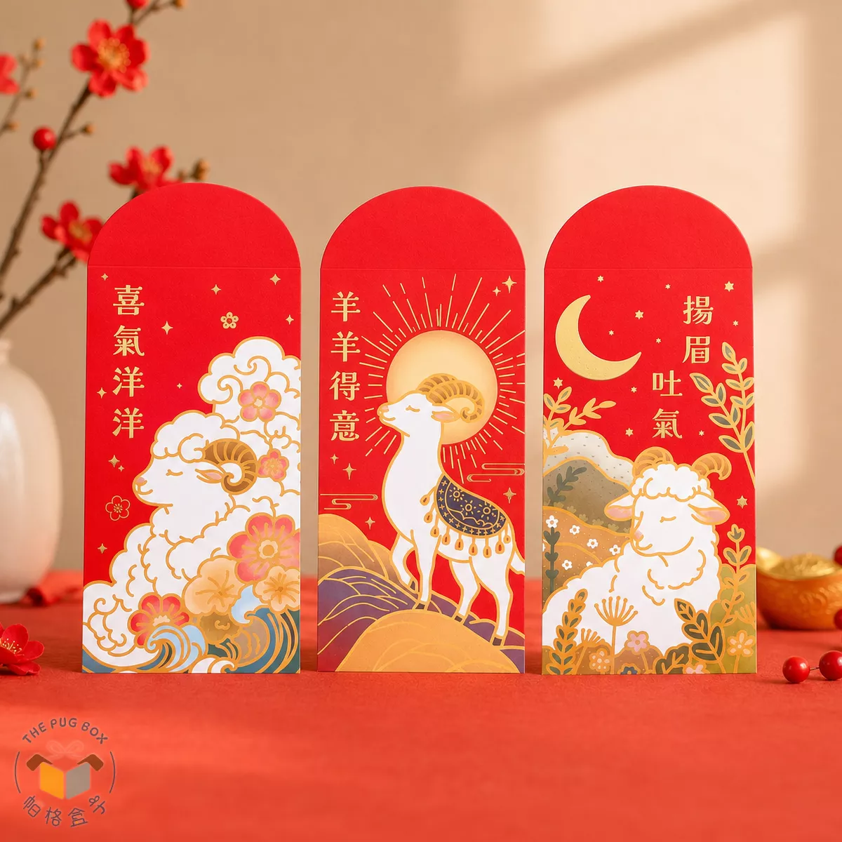 2027羊年紅包袋2.0｜原創插畫紅包袋