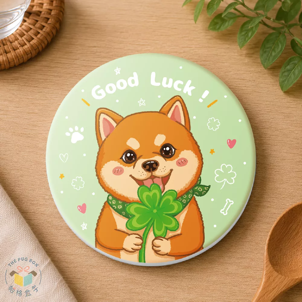 柴犬杯墊｜陶瓷吸水杯墊