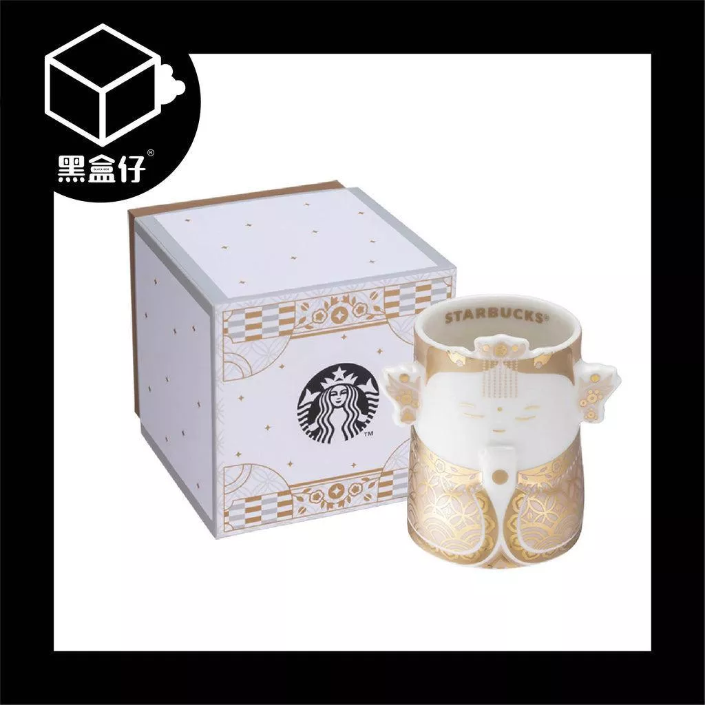 黑盒仔STARBUCKS星巴克-3OZ祈願金保佑馬克杯