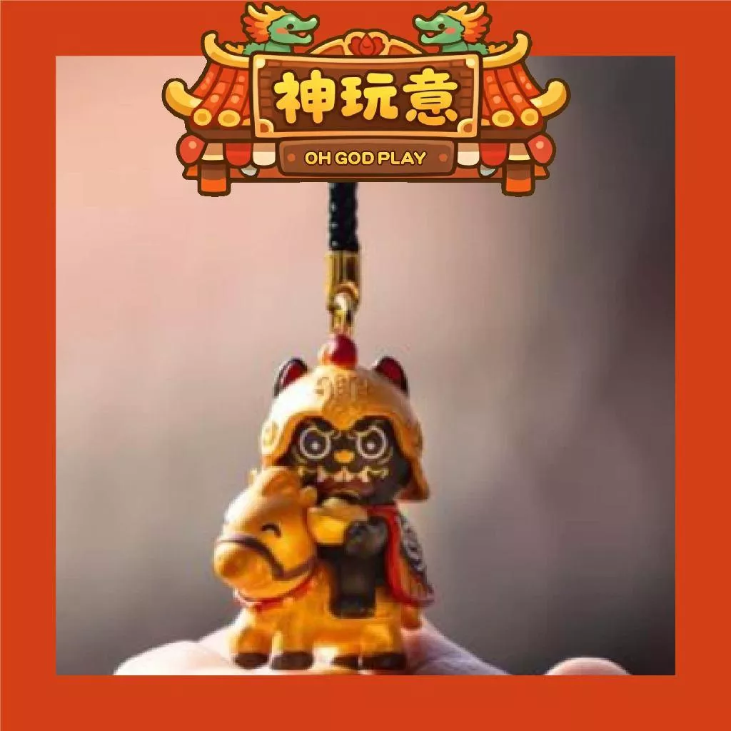 【神玩意】北港武德宮-馬上有福黑虎吊飾(已絕版)