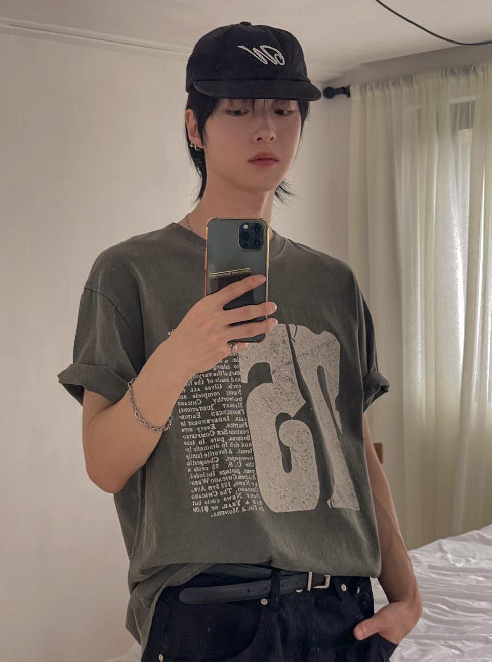 75復古印花T