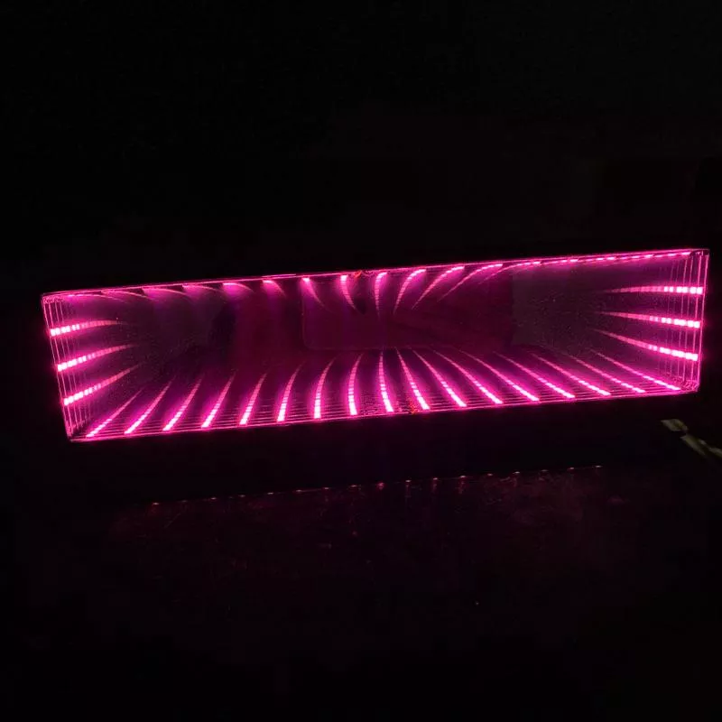 汽車內廣角後視鏡LED深淵燈倒車鏡車載氛圍燈防炫目