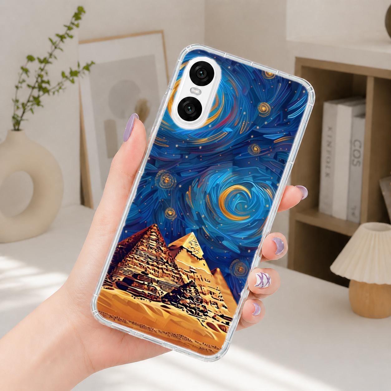 Sony Xperia 10 系列 客製化 手機殼 空壓殼 防摔軟殼 埃及星空