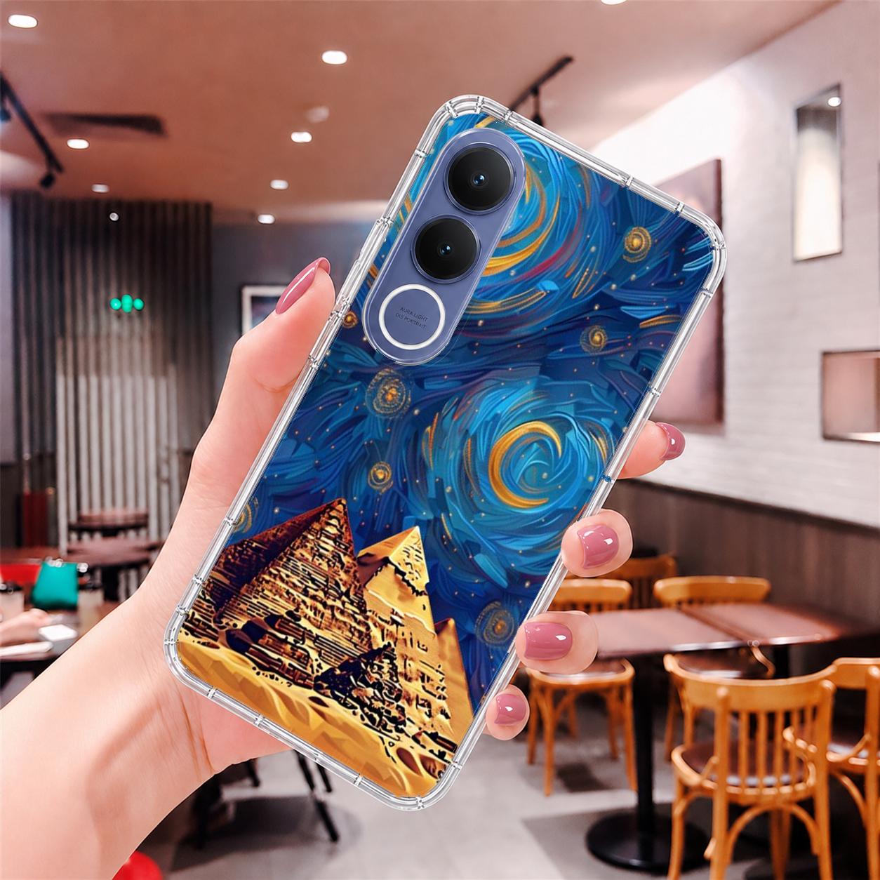 vivo V 系列 客製化 手機殼 空壓殼 防摔軟殼 埃及星空