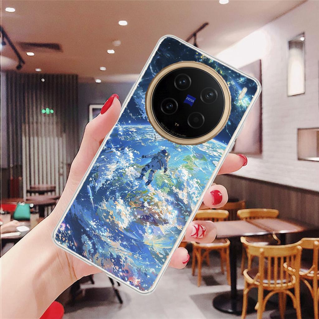 vivo X 系列 客製化 手機殼 空壓殼 防摔軟殼 太空地球