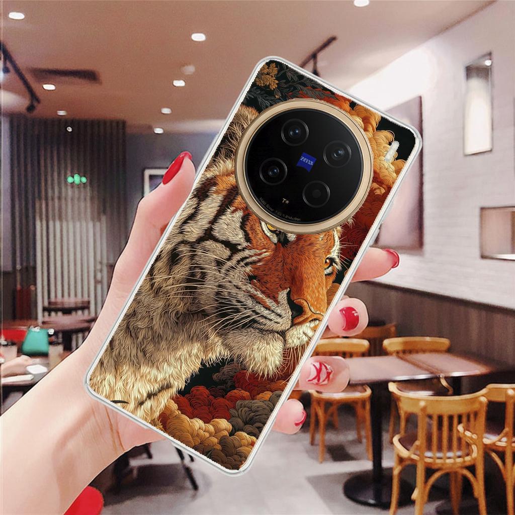 vivo X 系列 客製化 手機殼 空壓殼 防摔軟殼 錦繡猛虎