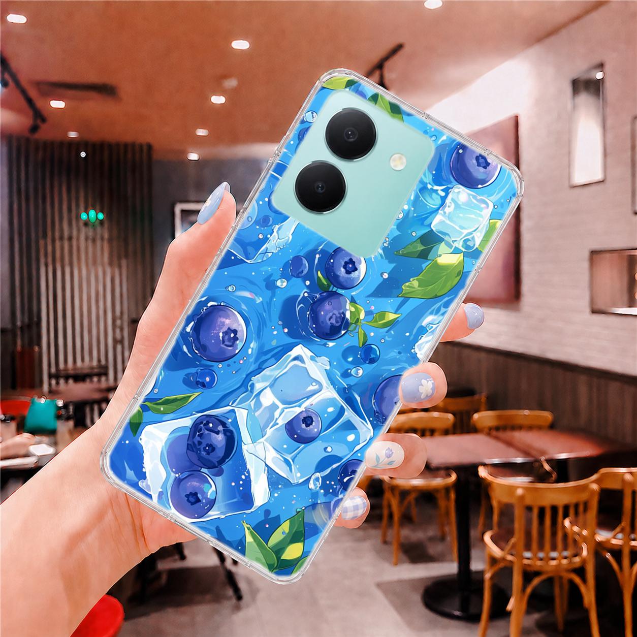 vivo Y 系列 客製化 手機殼 空壓殼 防摔軟殼 藍莓冰泉