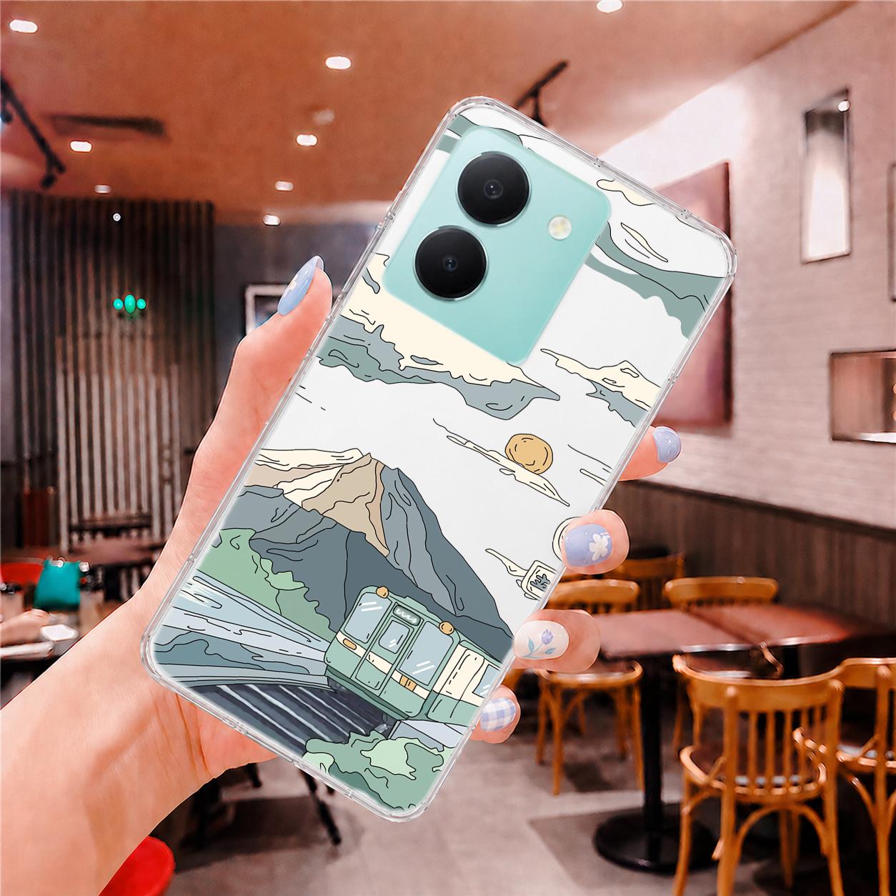 vivo Y 系列 客製化 手機殼 空壓殼 防摔軟殼 富士山電車