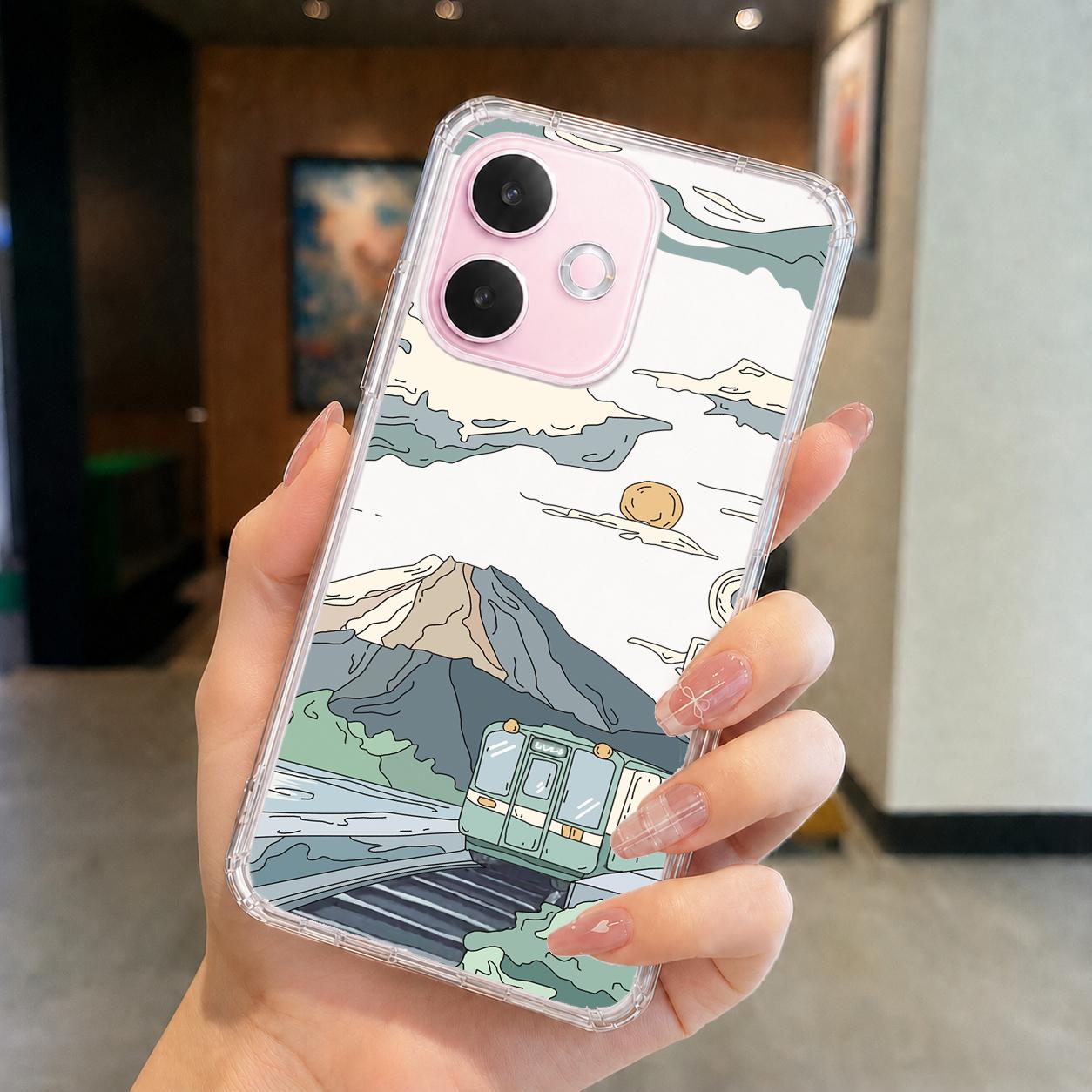 OPPO A 系列 客製化 手機殼 空壓殼 防摔軟殼 富士山電車