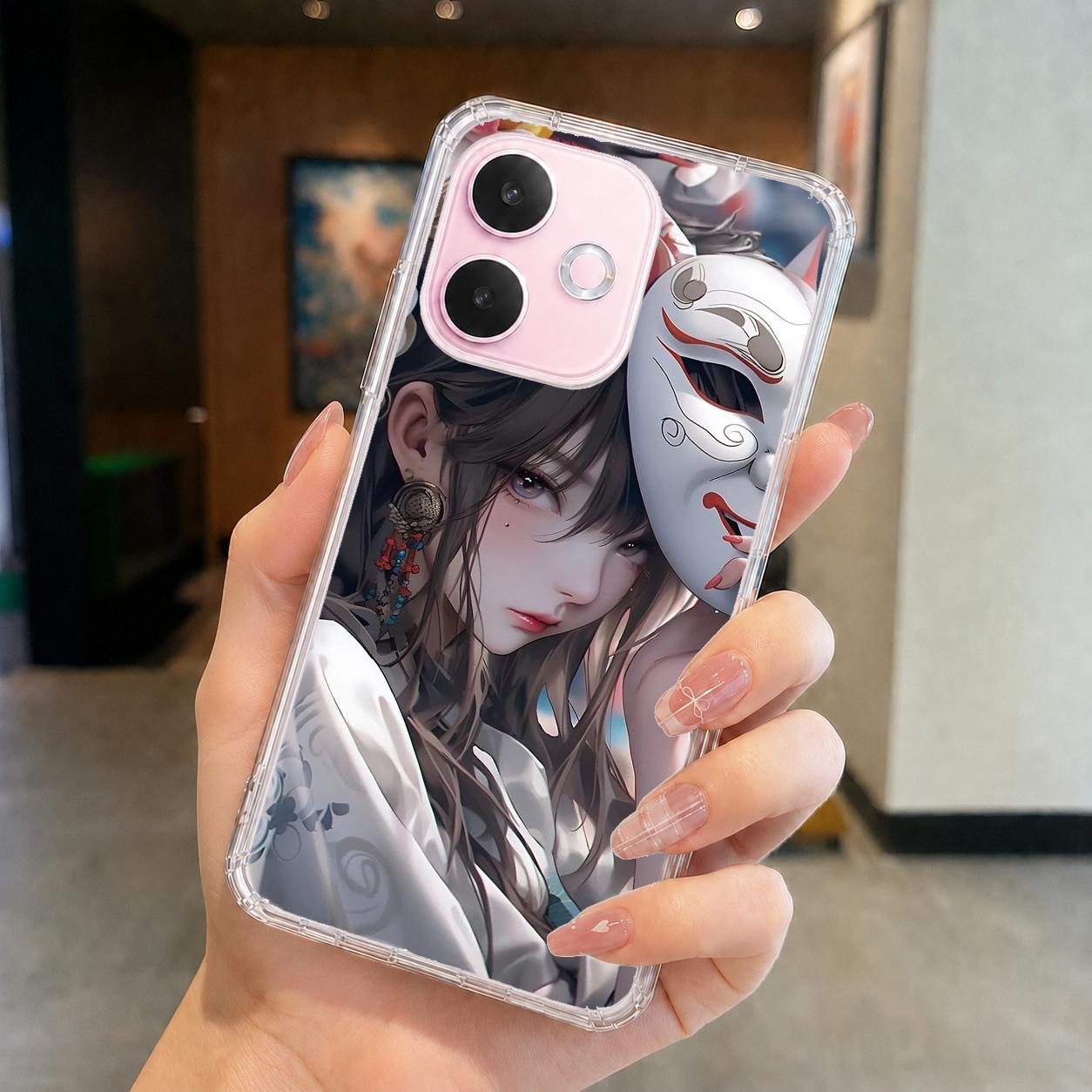 OPPO A 系列 客製化 手機殼 空壓殼 防摔軟殼 面具少女