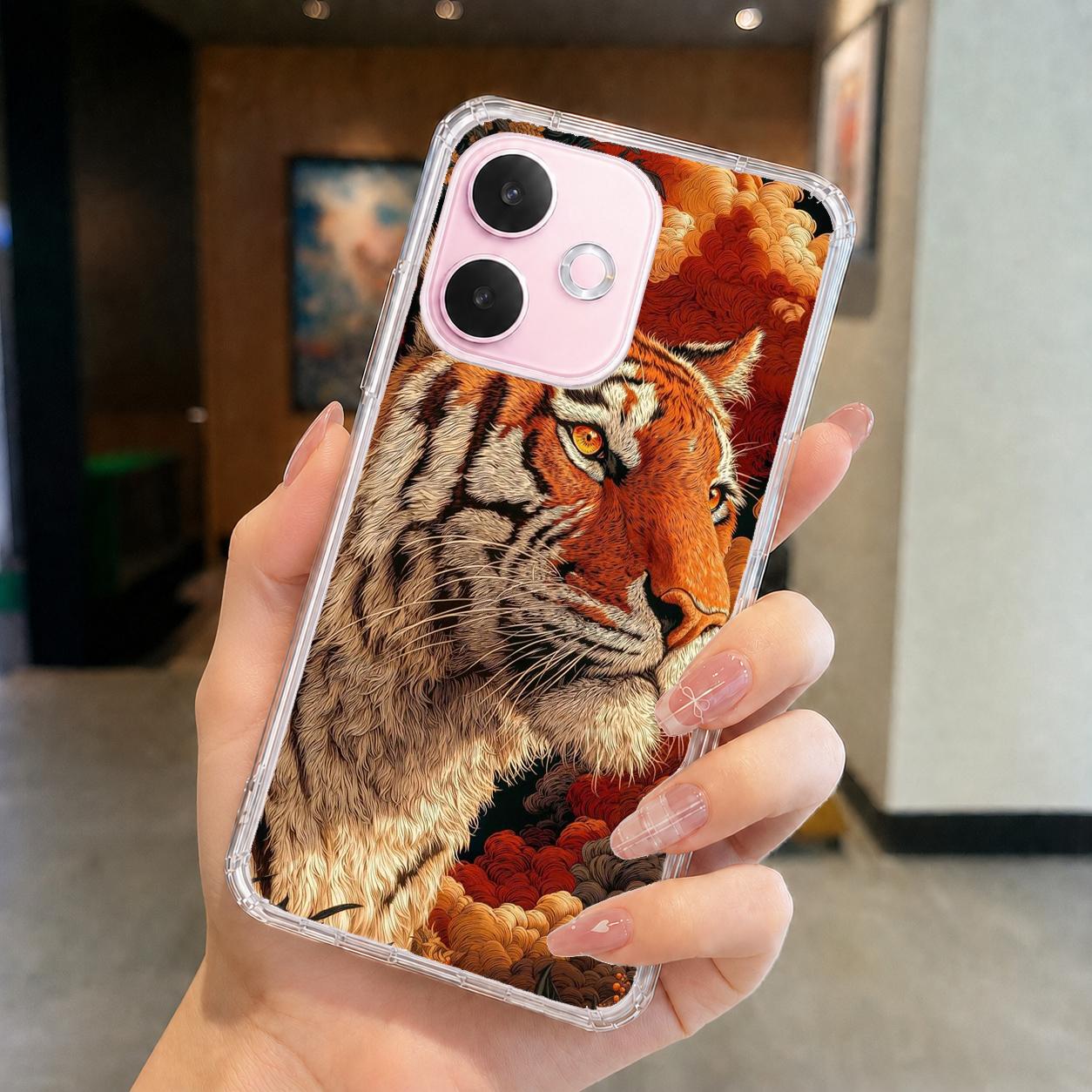 OPPO A 系列 客製化 手機殼 空壓殼 防摔軟殼 錦繡猛虎