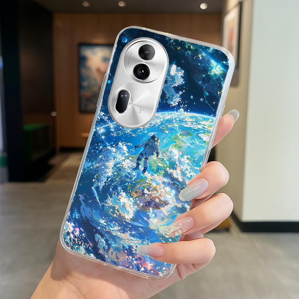 OPPO Reno 系列 客製化 手機殼 空壓殼 防摔軟殼 太空地球