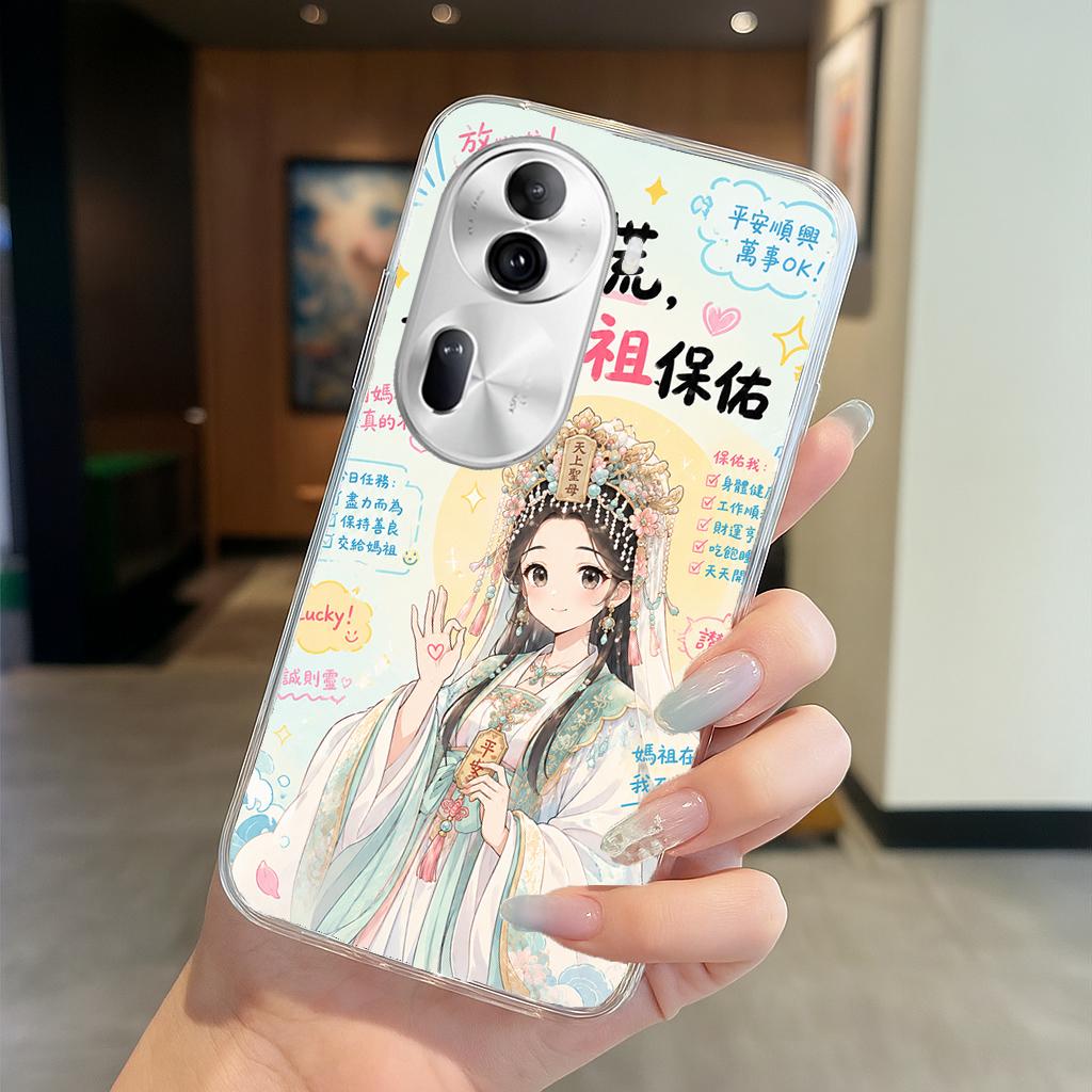 OPPO Reno 系列 客製化 手機殼 空壓殼 防摔軟殼 媽祖保佑