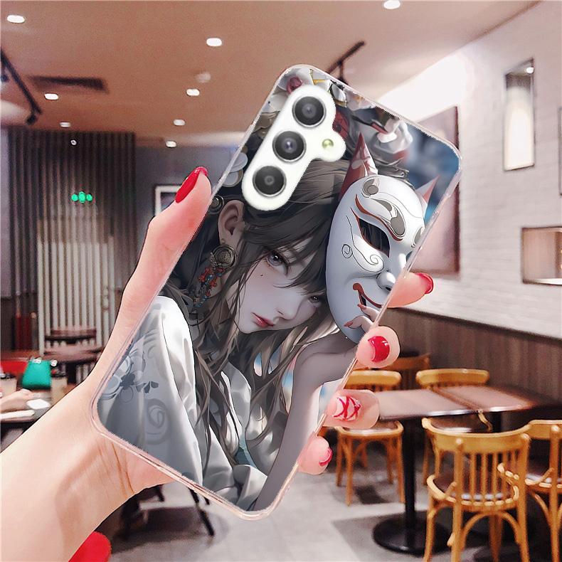 Samsung Galaxy M 系列 客製化 手機殼 空壓殼 防摔軟殼 面具少女