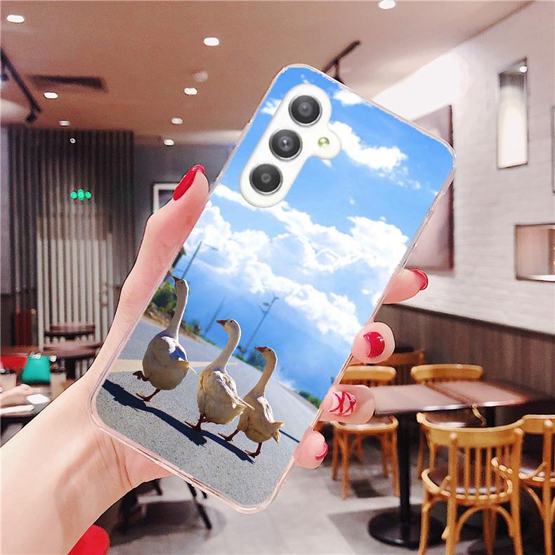 Samsung Galaxy M 系列 客製化 手機殼 空壓殼 防摔軟殼 鵝鵝天空