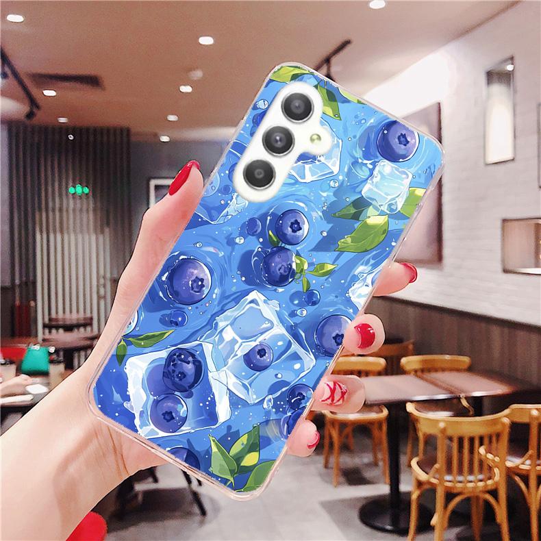 Samsung Galaxy M 系列 客製化 手機殼 空壓殼 防摔軟殼 藍莓冰泉