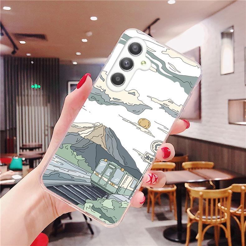Samsung Galaxy M 系列 客製化 手機殼 空壓殼 防摔軟殼 富士山電車