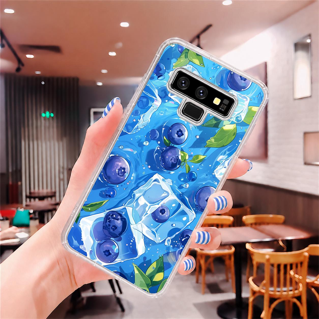 Samsung Galaxy Note 系列 客製化 手機殼 空壓殼 防摔軟殼 藍莓冰泉