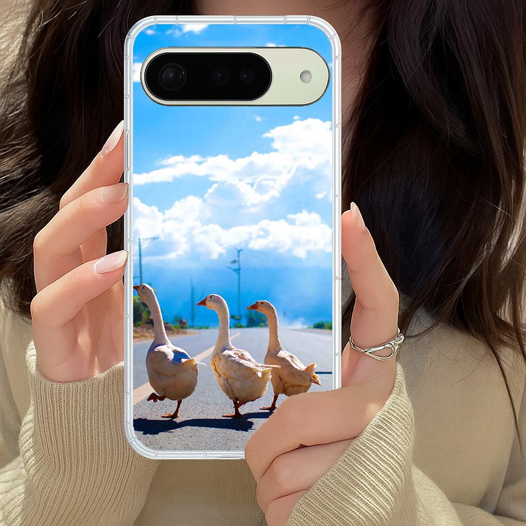 Google Pixel 系列 客製化 手機殼 空壓殼 防摔軟殼 鵝鵝天空