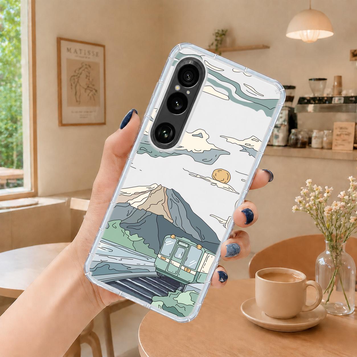 Sony Xperia 1 系列 客製化 手機殼 空壓殼 防摔軟殼 富士山電車