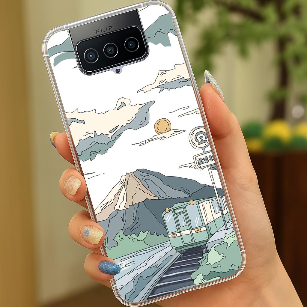 ASUS ZenFone 7 | 8 系列 客製化 手機殼 空壓殼 防摔軟殼 富士山電車