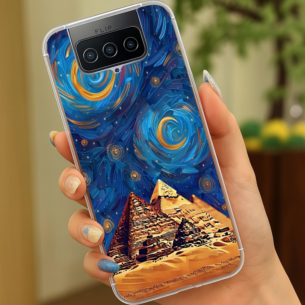 ASUS ZenFone 7 | 8 系列 客製化 手機殼 空壓殼 防摔軟殼 埃及星空