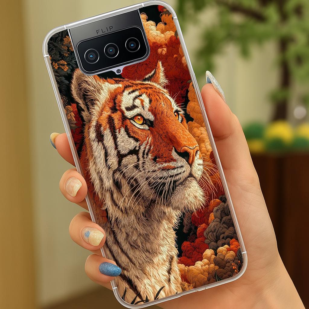 ASUS ZenFone 7 | 8 系列 客製化 手機殼 空壓殼 防摔軟殼 錦繡猛虎