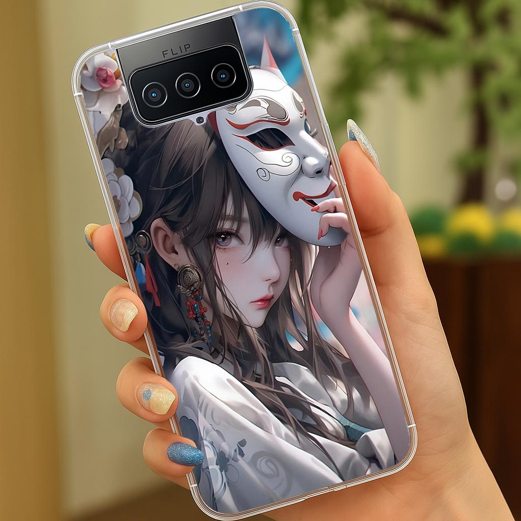 ASUS ZenFone 7 | 8 系列 客製化 手機殼 空壓殼 防摔軟殼 面具少女