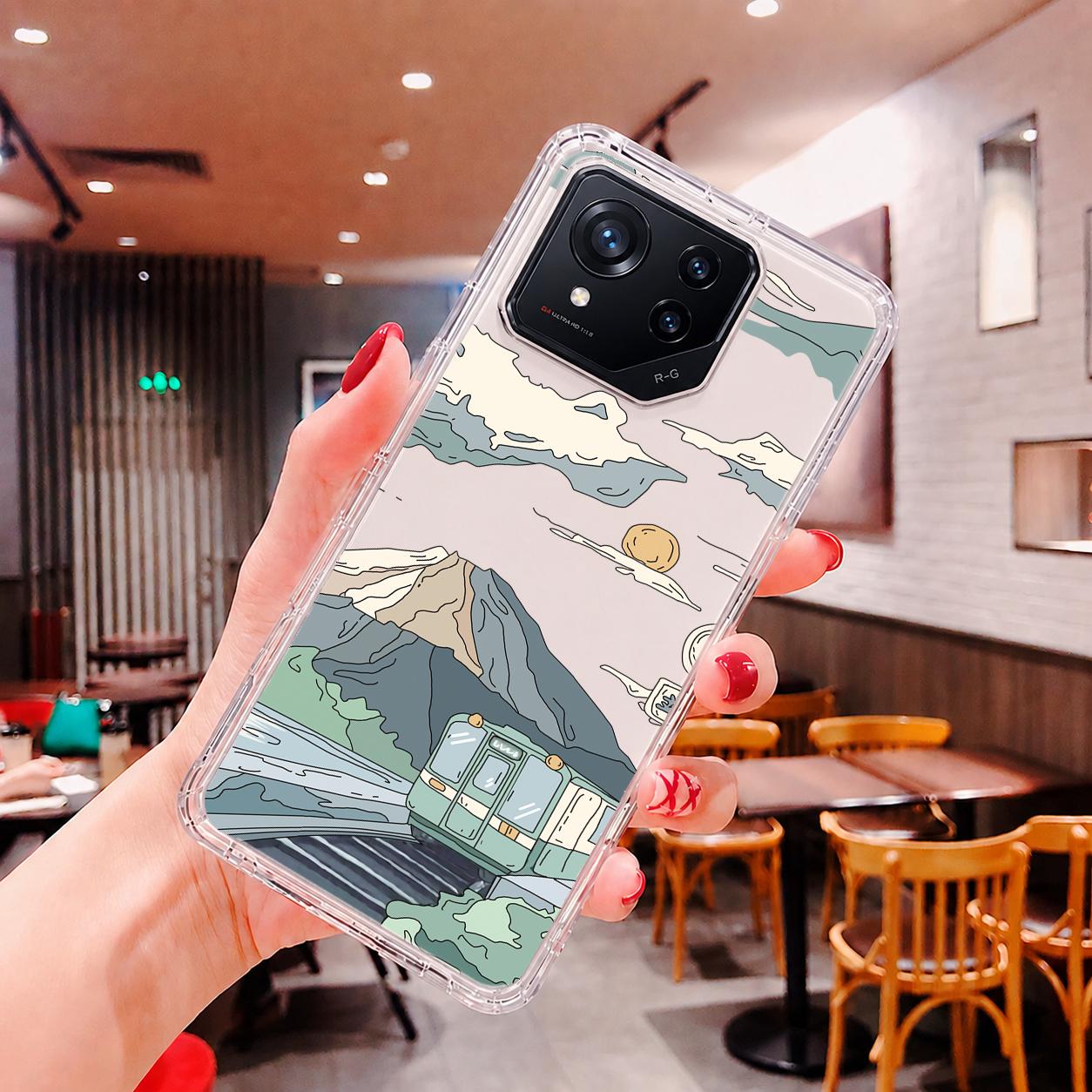 ASUS ROG Phone 8 | 9 系列 客製化 手機殼 空壓殼 防摔軟殼 富士山電車