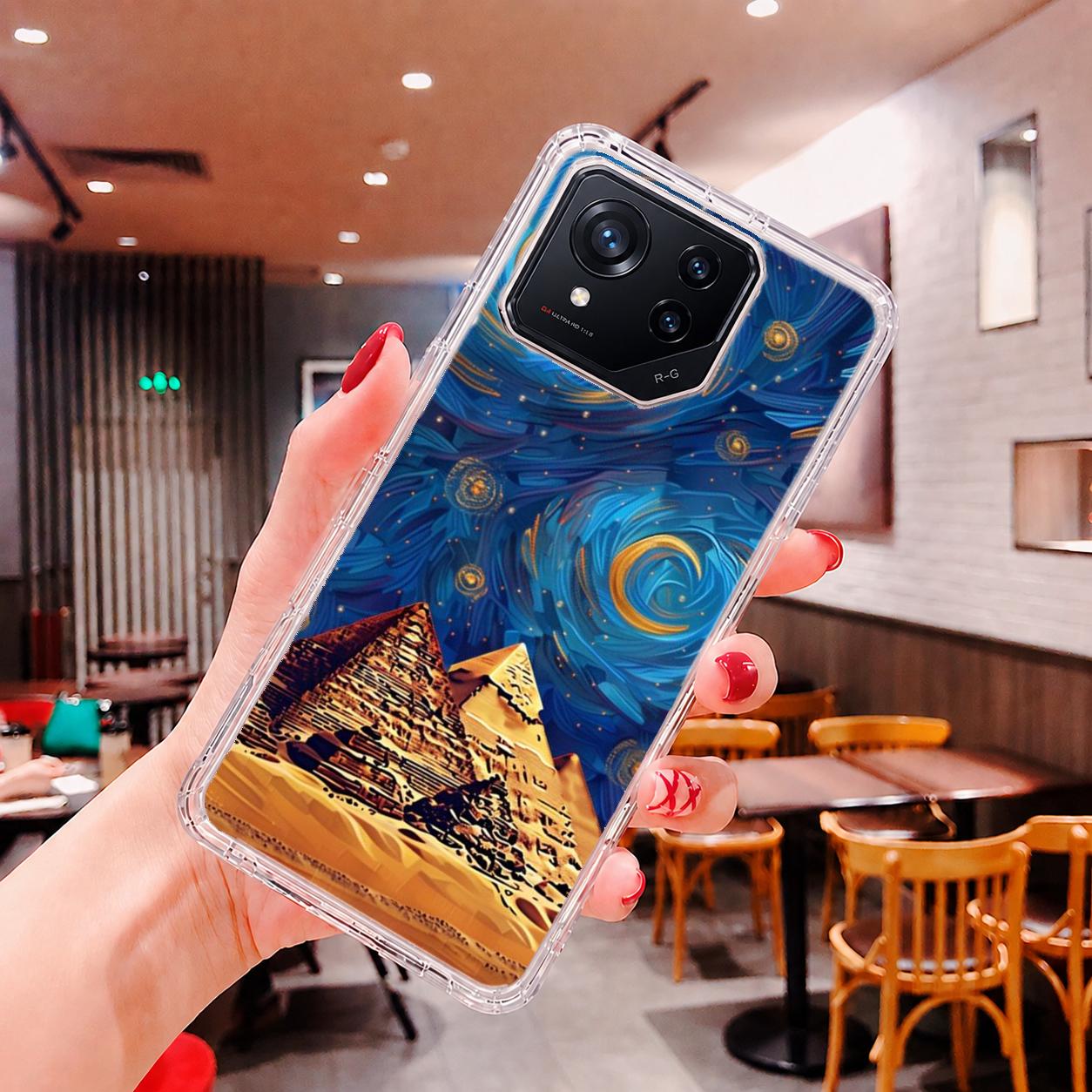 ASUS ROG Phone 8 | 9 系列 客製化 手機殼 空壓殼 防摔軟殼 埃及星空