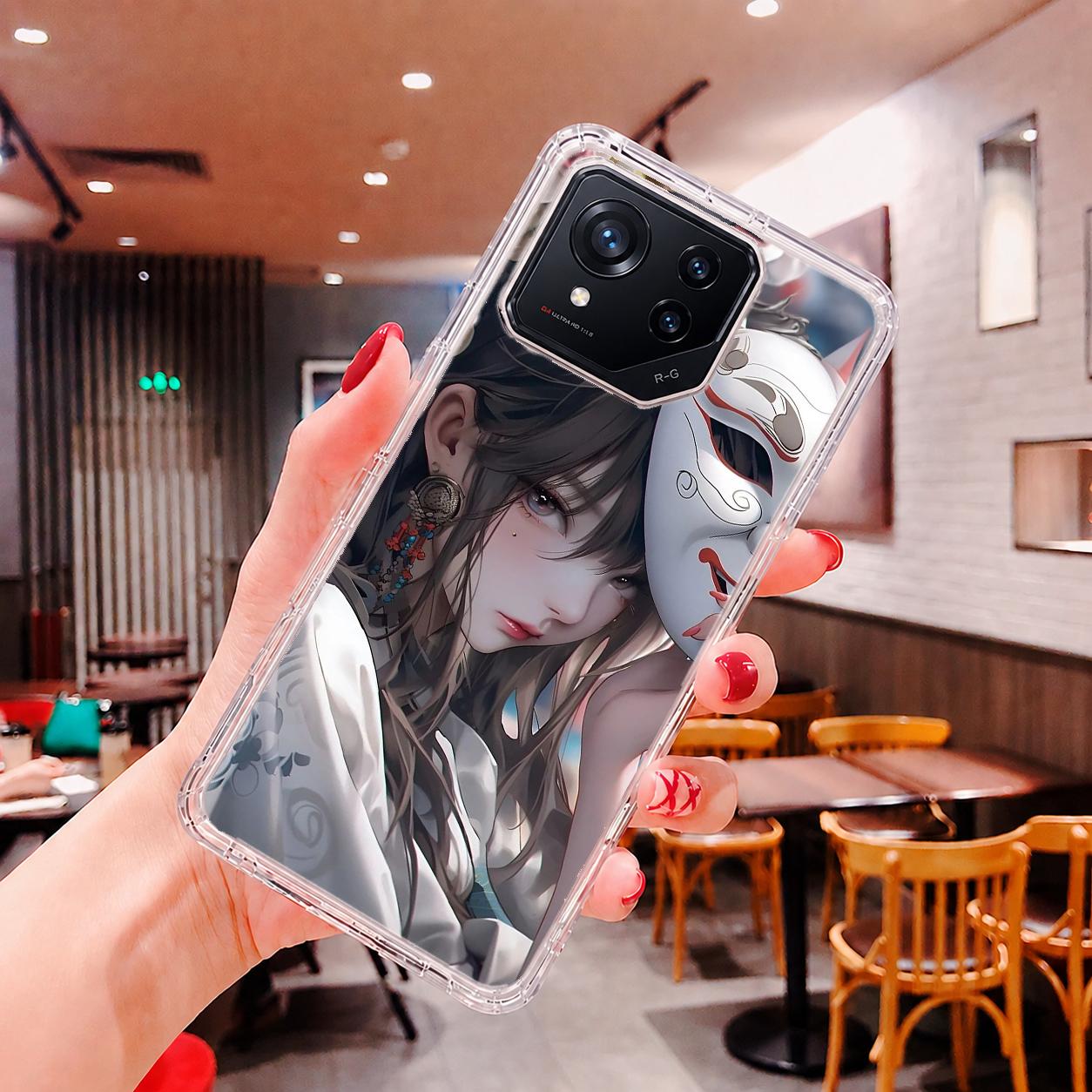 ASUS ROG Phone 8 | 9 系列 客製化 手機殼 空壓殼 防摔軟殼 面具少女