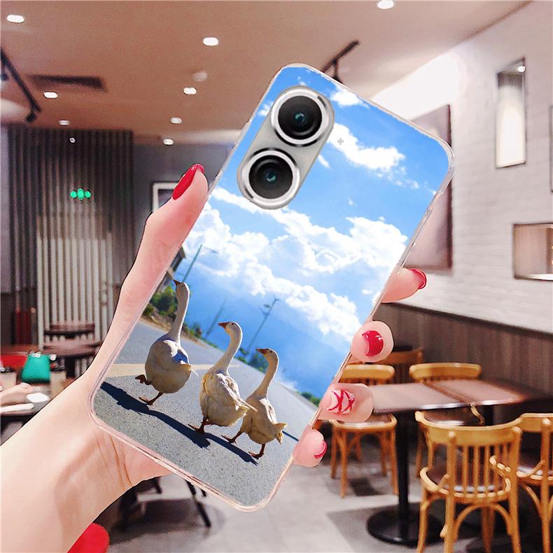ASUS ZenFone 9 | 10 系列 客製化 手機殼 空壓殼 防摔軟殼 鵝鵝天空