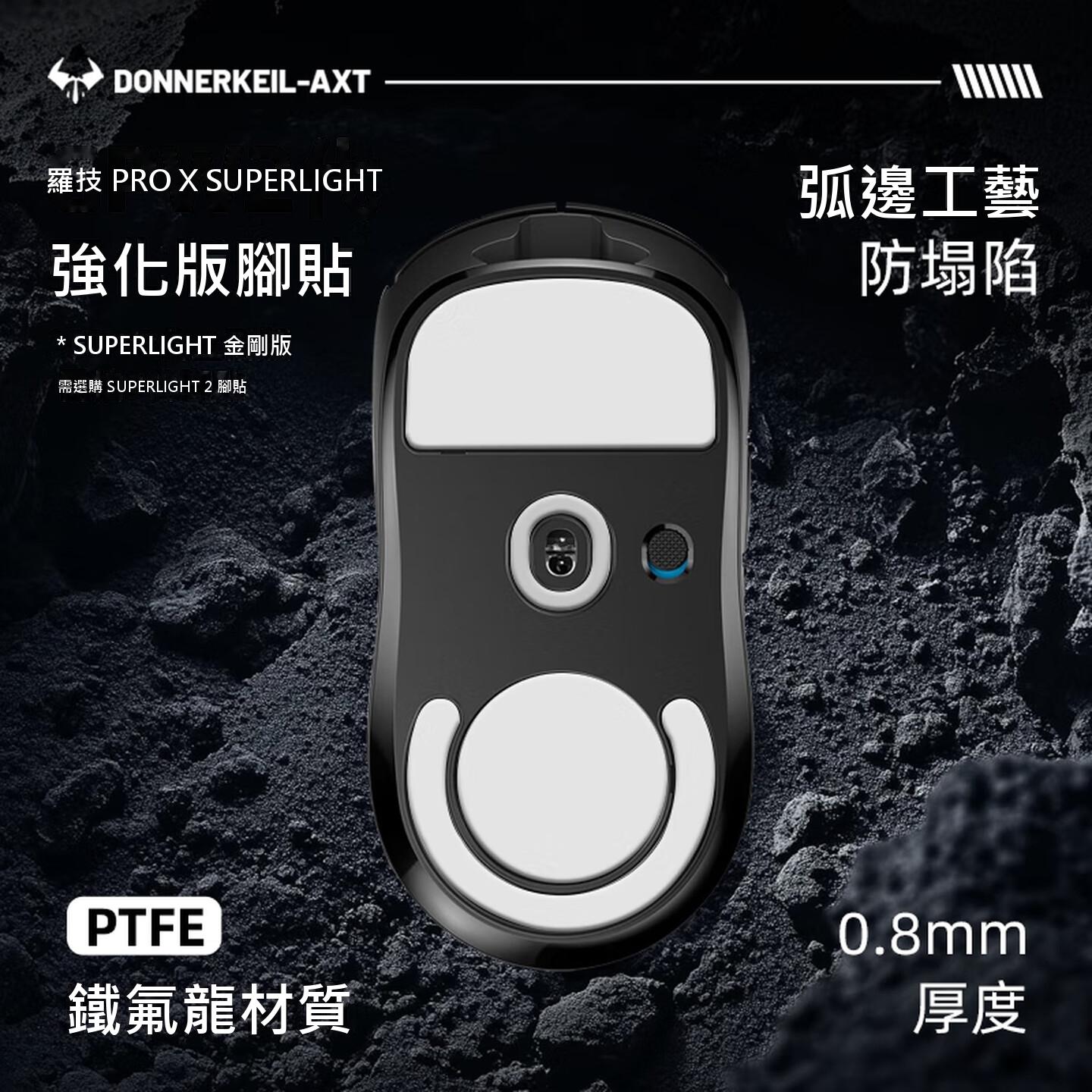 雷釜羅技GPW2滑鼠腳貼