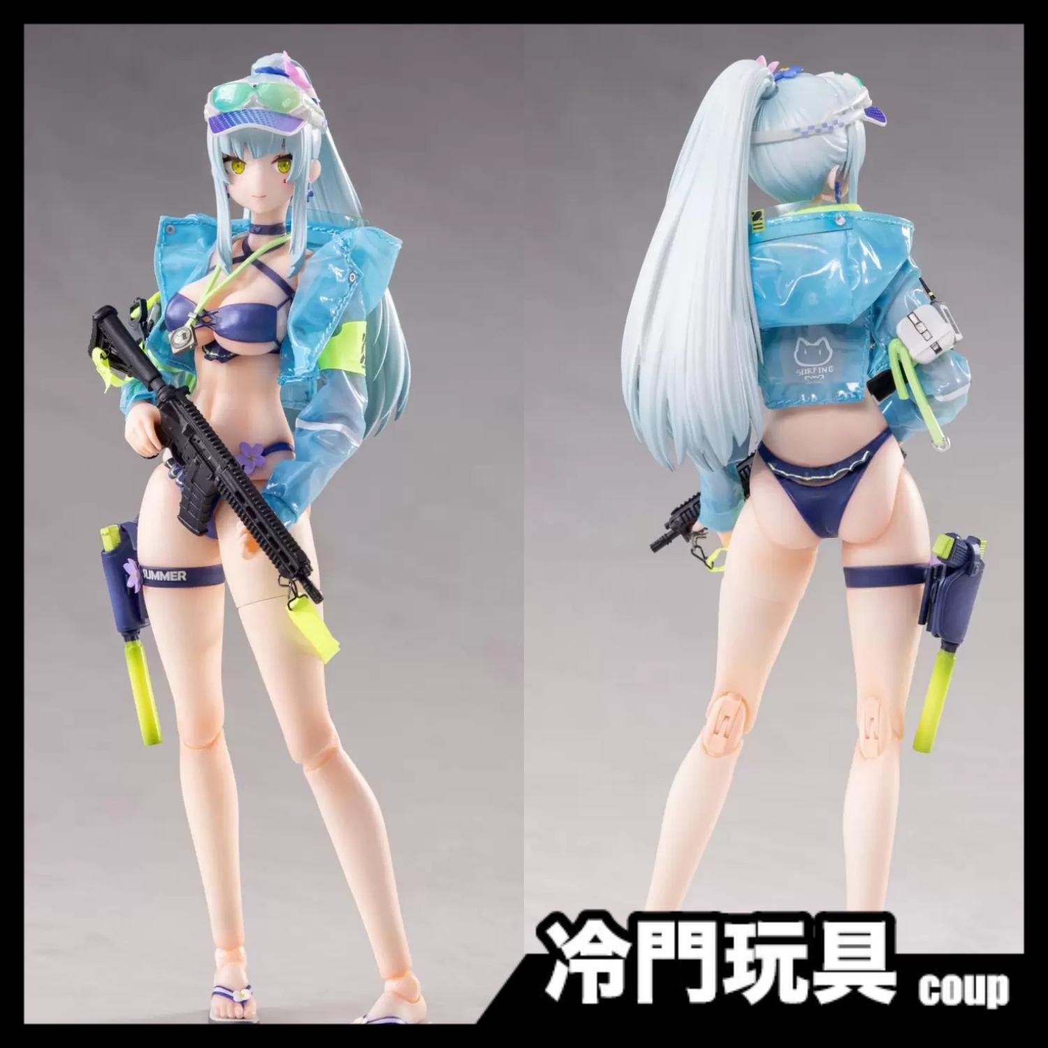 HASUKI（神貓跳動） 少女前線2：追放 可露凱-蔚藍軌跡 1/12 可動人偶