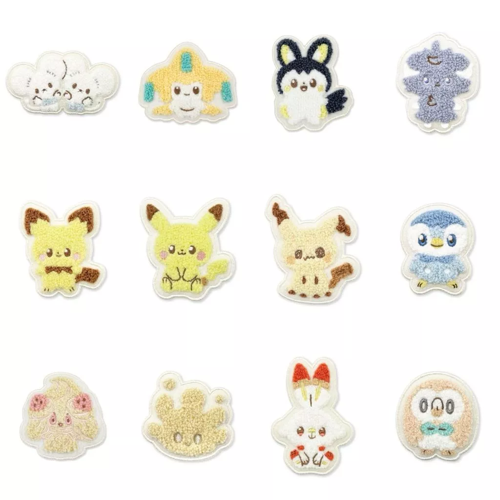 【部分現貨】日本寶可夢中心🇯🇵 刺繡 別針 徽章 毛絨別針 謎擬Q 皮卡丘 皮丘 波加曼 一家鼠 妙喵 炎兔兒 木木梟