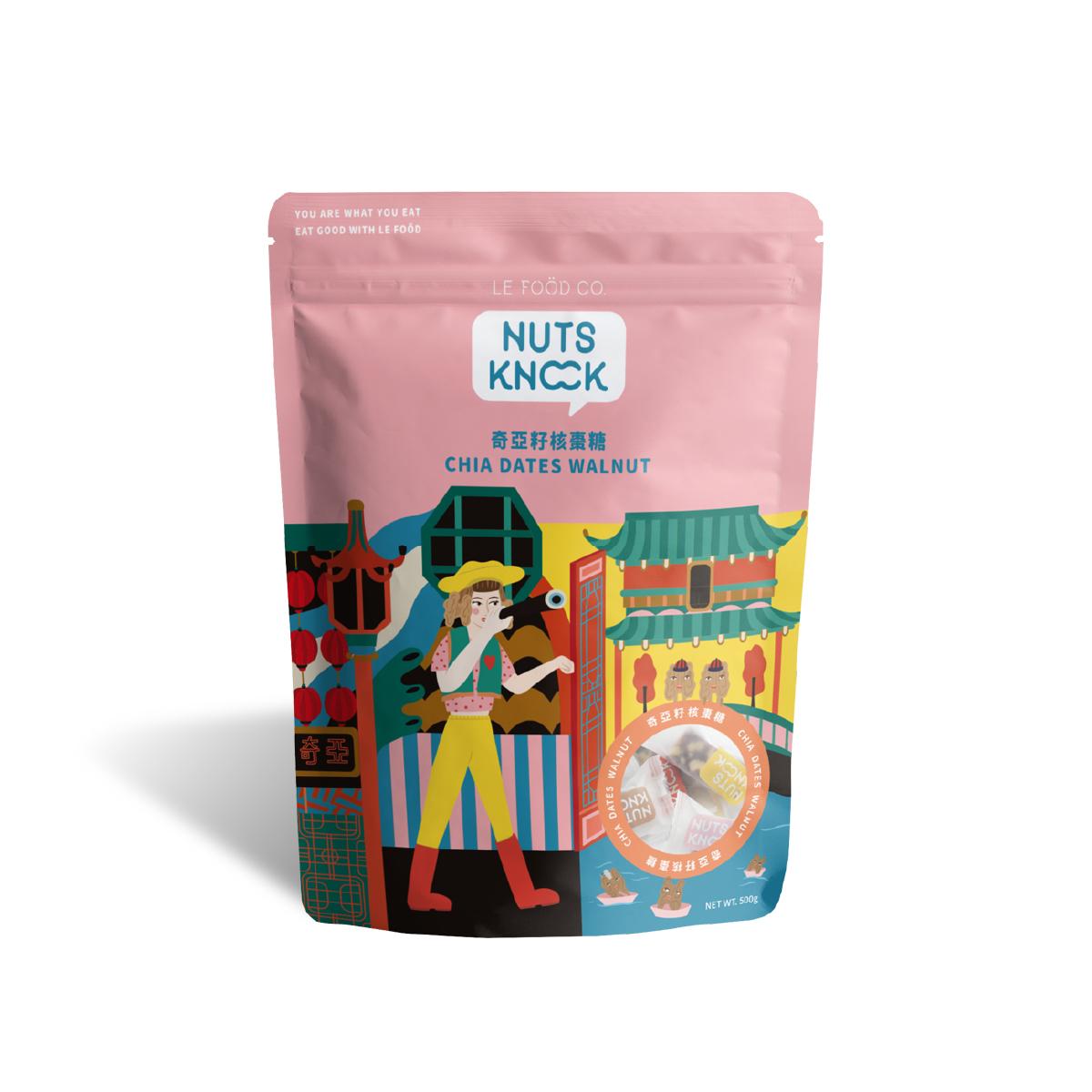 Nuts Knock 堅果敲敲｜奇亞籽核棗糖 500g
