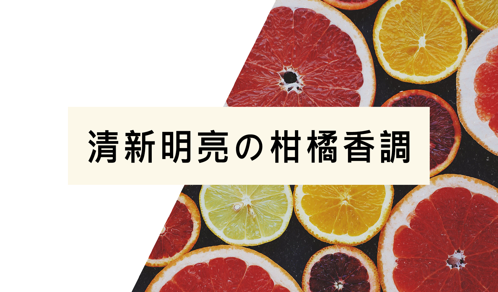 柑橘調香氣分享，最清新、明亮的香調！香氣中的夏日之王，男女聞了都有好心情！？4種香氣特色全掌握！